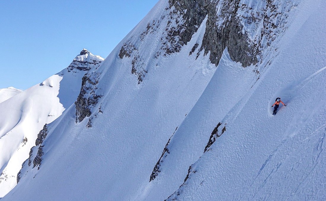 Blog 97 Steilflanke Snowboardfahren