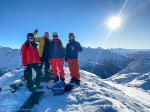 on the top