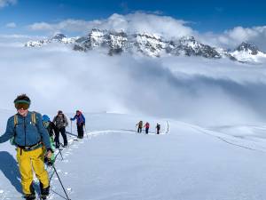 Aufstieg mit Ski oder Splitboard