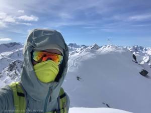 Auf dem Weissflue Gipfel
