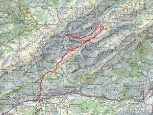 Säntis Abfahrt