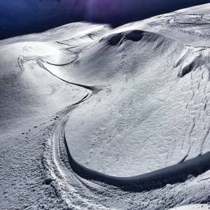 Natürliche Halfpipe